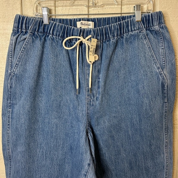 Madewell Drawstring Classic Straight Jeans, size XL. NWT. - Picture 3 of 7